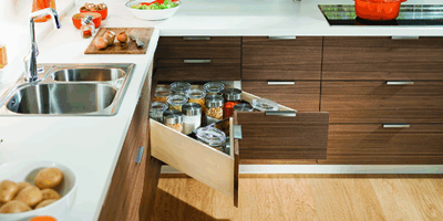 kitchen corner drawers design canberra